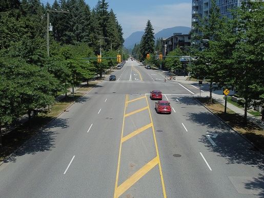 Pipeline Road from above.