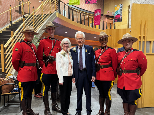 Recipients of the Freedom of the City smiling
