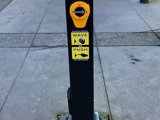 Touchless Crosswalk Button