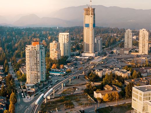 Aerial Shot of South West Coquitlam