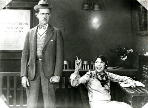 Still from a film starring Clara Jacobs and Charlie Chase, 1929