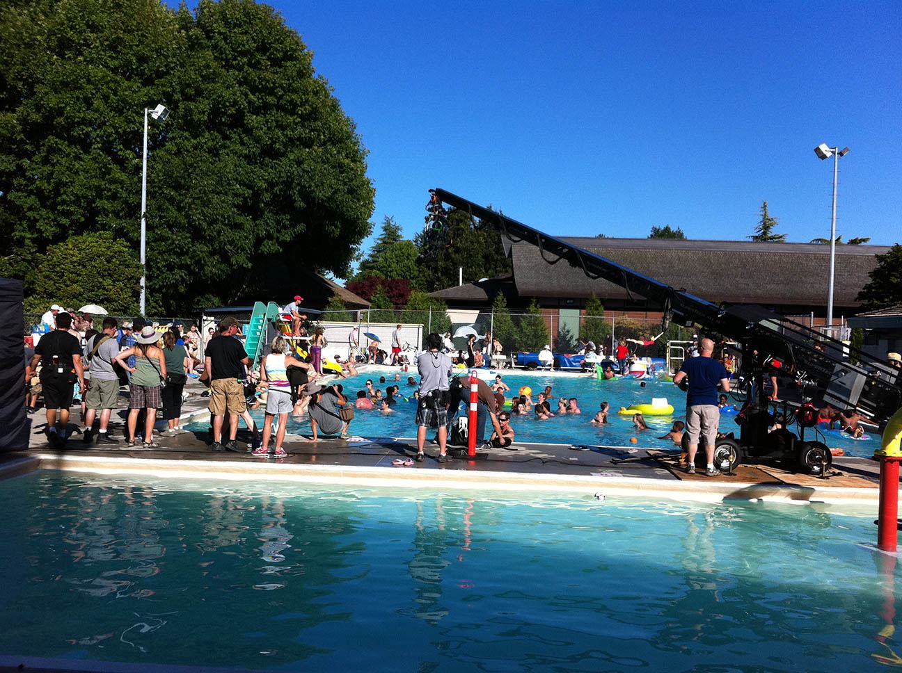 Filming of Diary of a Wimpy Kid-Dog Days, Eagle Ridge Pool, c. 2011