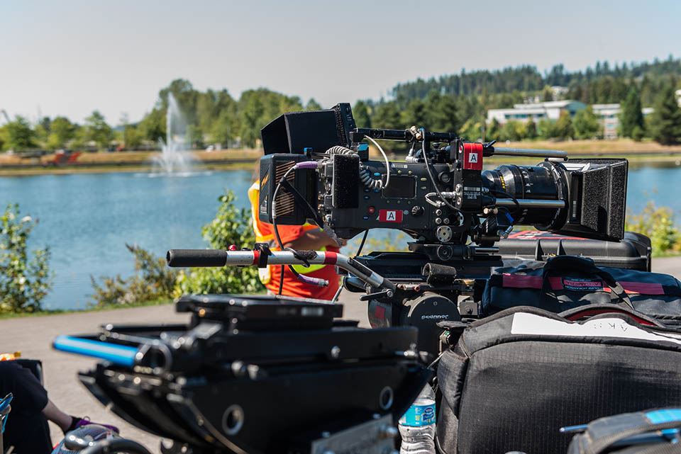 Filming of Beaches, Lafarge Lake, 2016