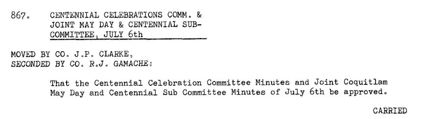 Council Minutes Excerpt, July 26, 1966 (JPG) Opens in new window