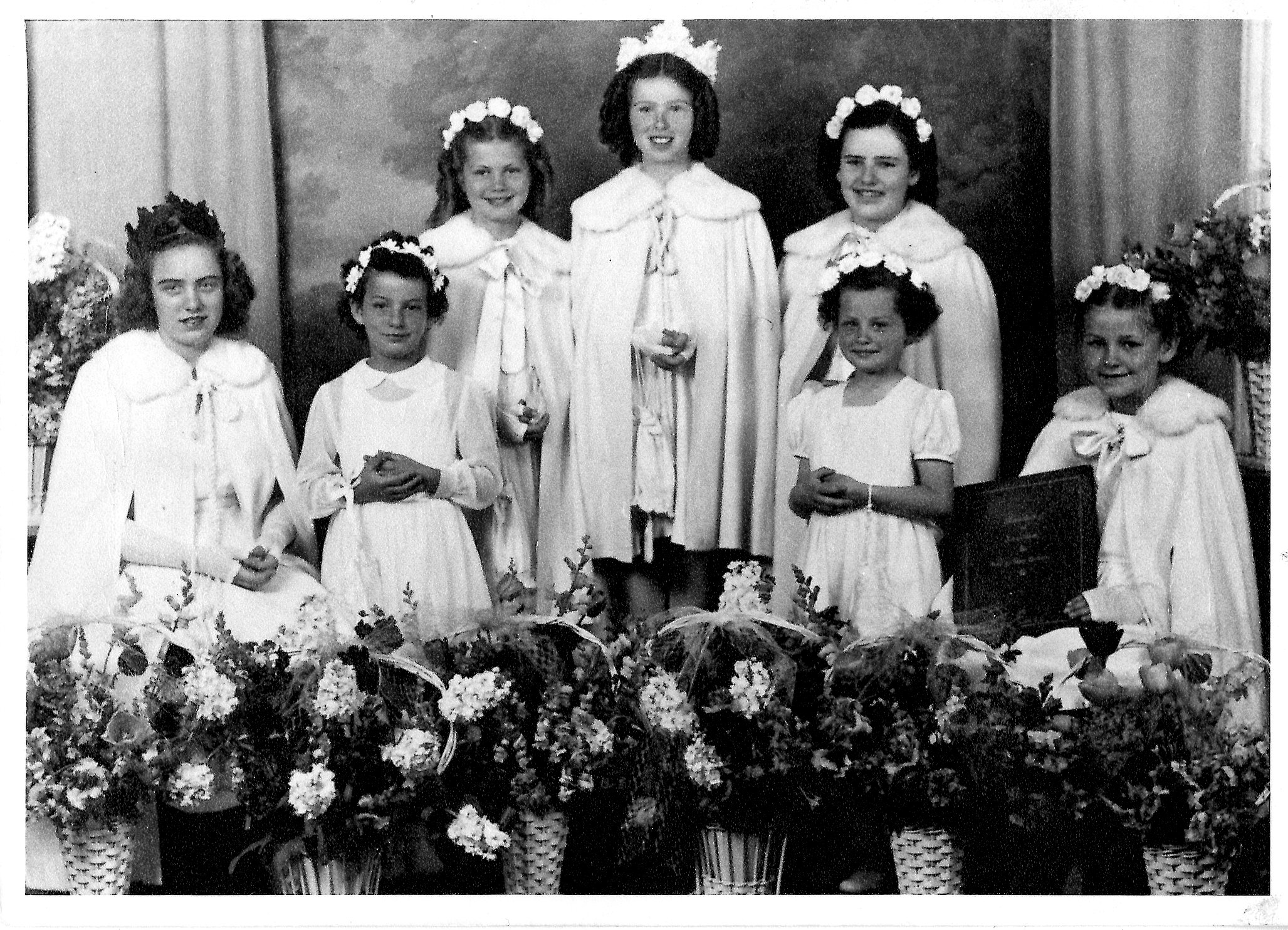 Portrait of the May Queen and Her Attendants, 1948 (JPG)