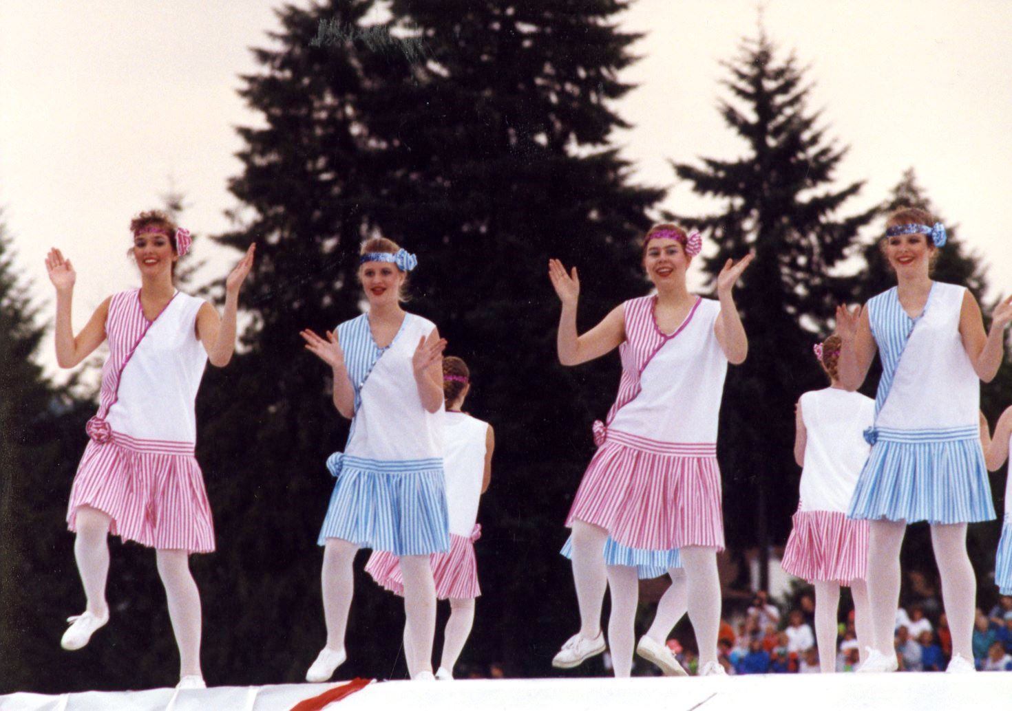 Dancers at the B.C. Summer Games Opening Ceremonies (Craig Hodge fonds, F20.023) Opens in new window
